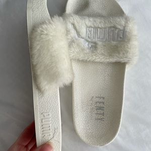 FENTY PUMA FUR SLIDES